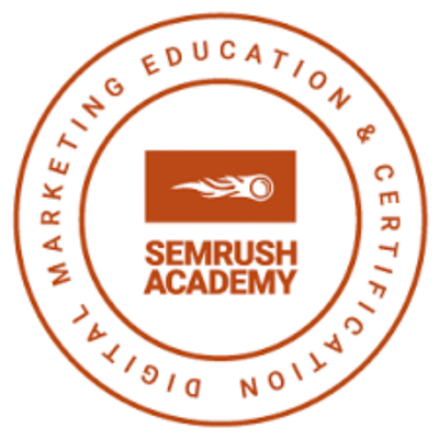 SEMrush Academy certification badge